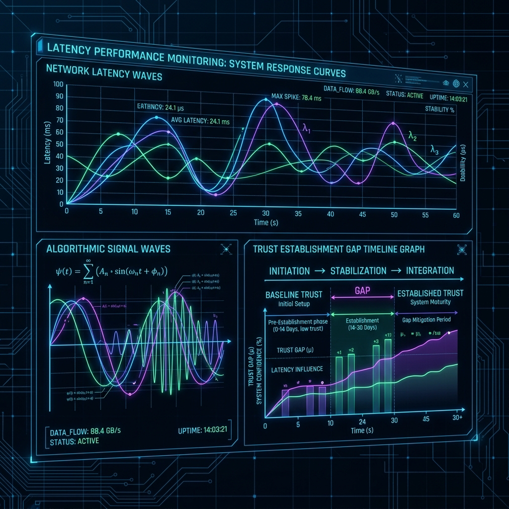 Latency curves mapping Trust Establishment Gap